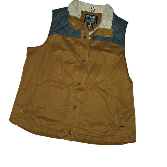 KUHL WOMEN'S CELESTE LINED VEST GOLD/BLUE (teal) SZ XL - Picture 2 of 8